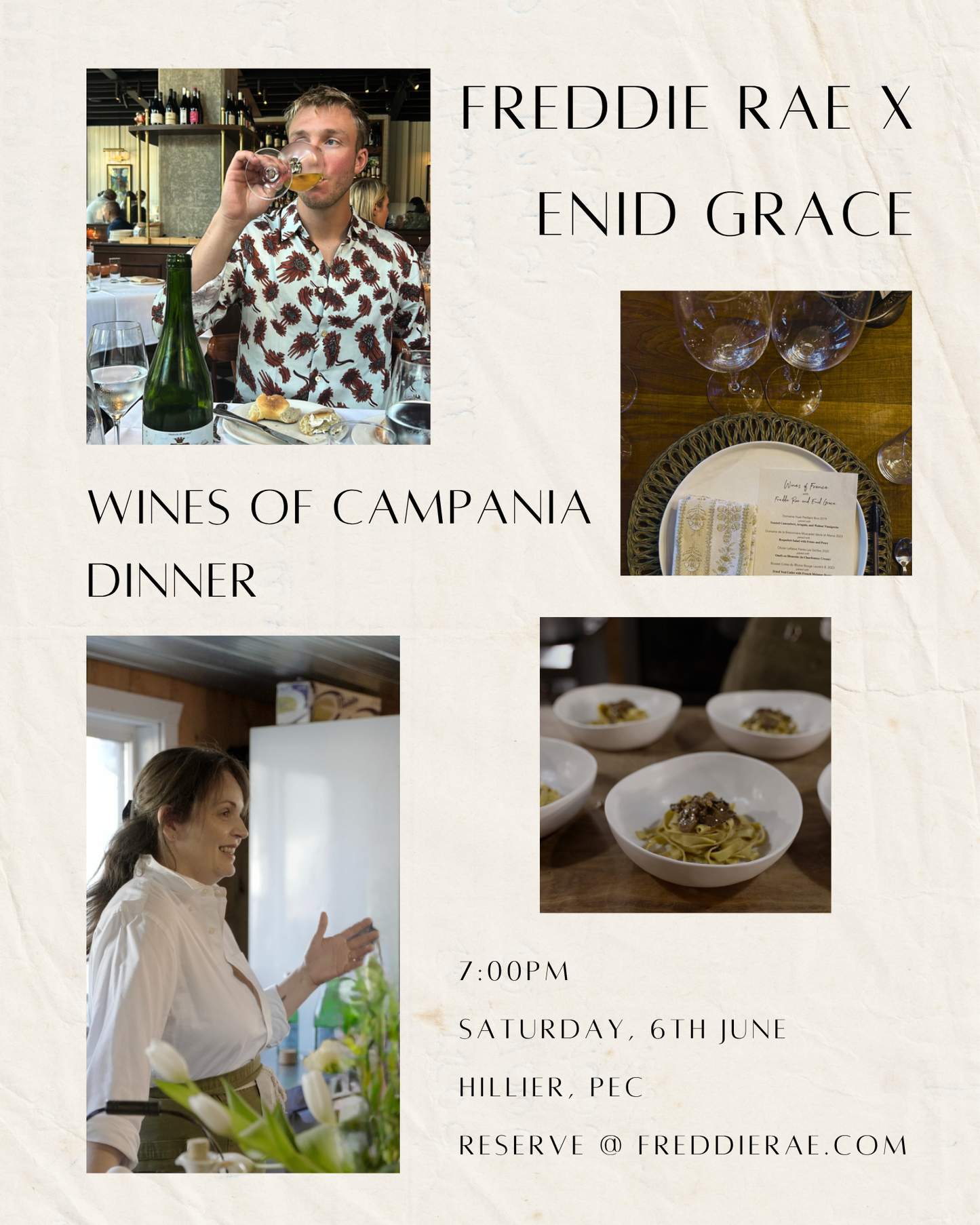 Wines of Campania Dinner with Enid Grace