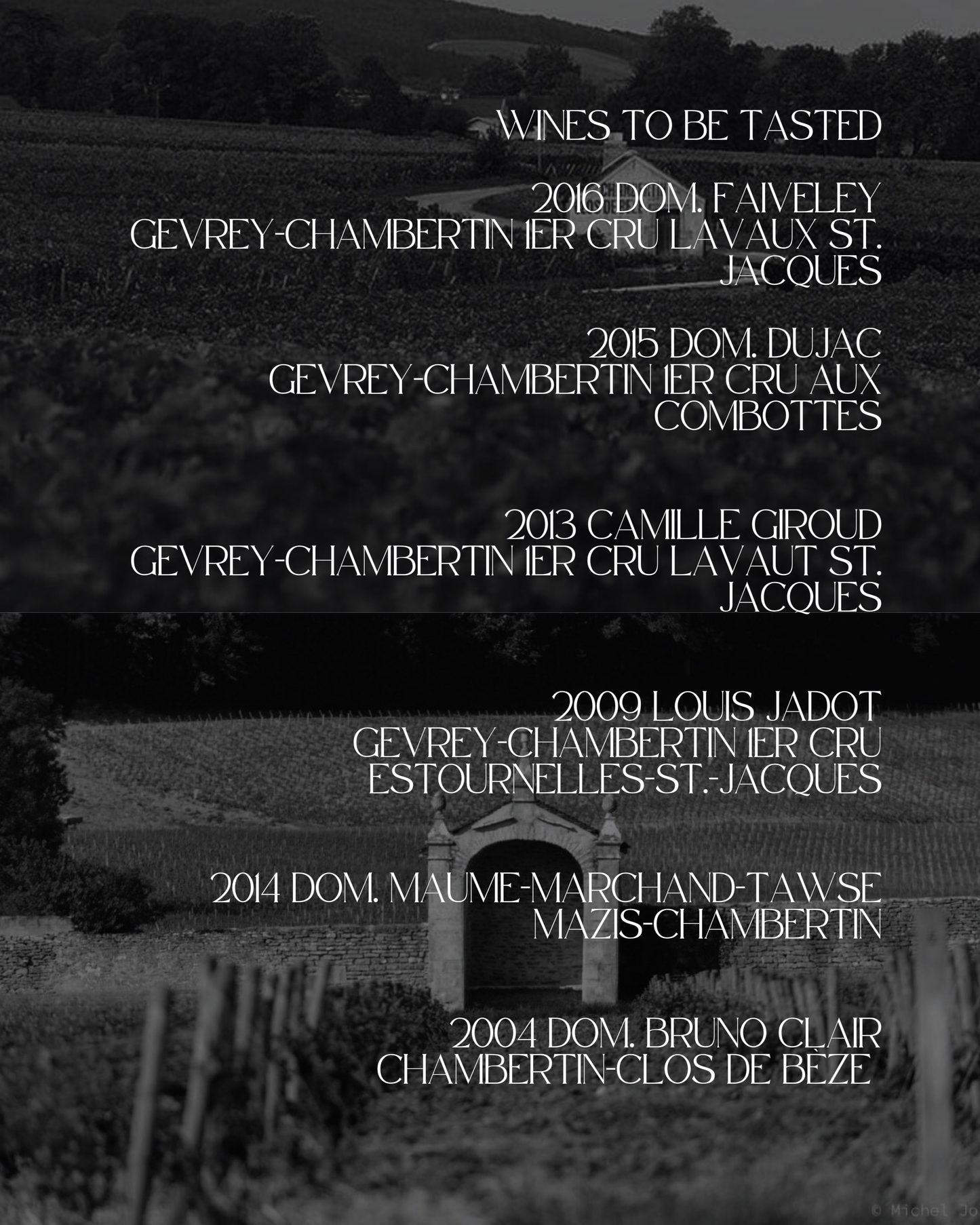 Gevrey-Chambertin: Premier & Grand Cru Dinner - 17th October 2025