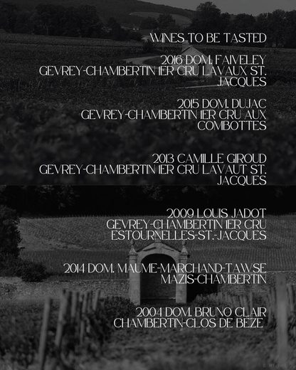 Gevrey-Chambertin: Premier & Grand Cru Dinner - 17th October 2025