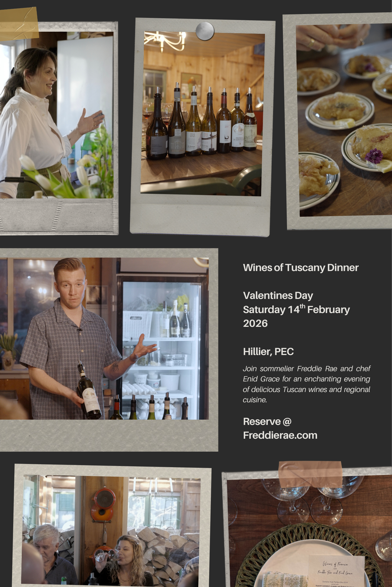 Wines of Tuscany Dinner with Enid Grace - Saturday, 14th February