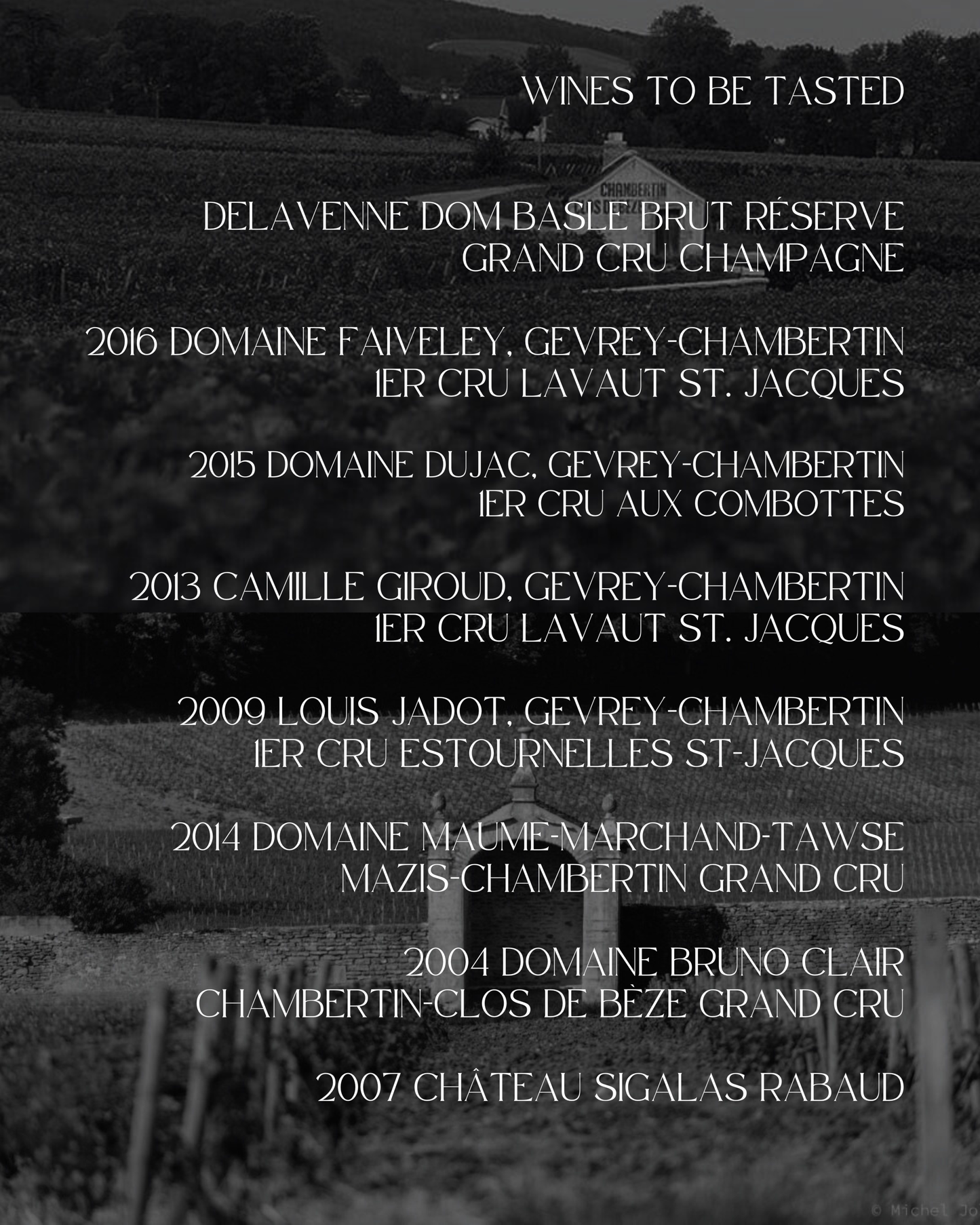 Gevrey-Chambertin: Premier & Grand Cru Dinner - 17th October 2025