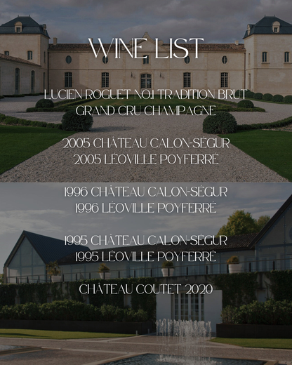 Calon Ségur vs Léoville Poyferré: Fine Wine Dinner - Friday 6th February