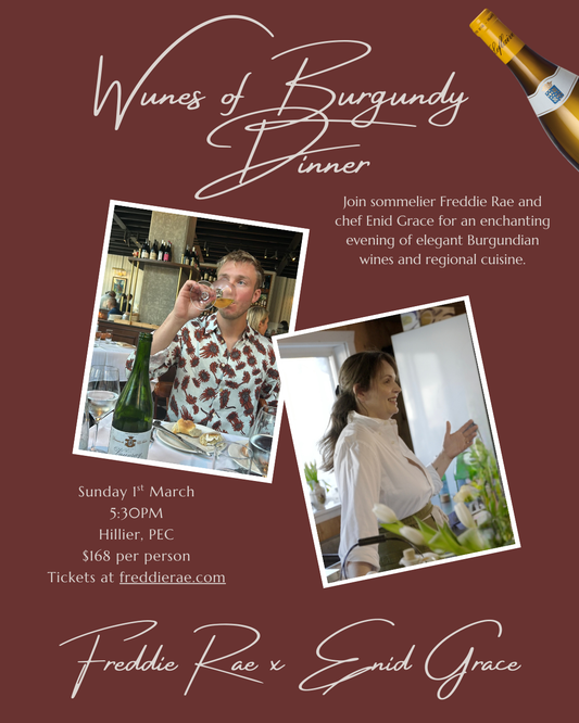 Wines of Burgundy Dinner with Enid Grace - Sunday, 1st March