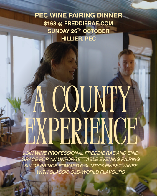 Wines of Prince Edward County Dinner with Enid Grace - Sunday 26th October