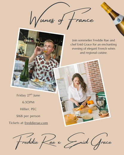 Wines of France Dinner with Enid Grace - Friday 27th June