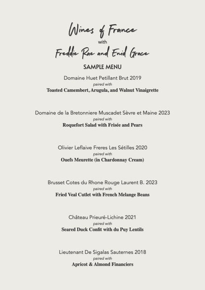 Wines of Prince Edward County Dinner with Enid Grace - Sunday 21st Sept
