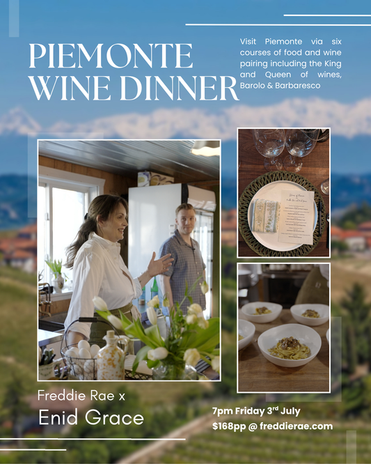Wines of Piemonte Dinner with Enid Grace - Friday 3rd July