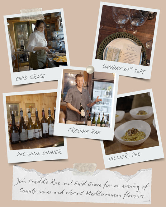 Wines of Prince Edward County Dinner with Enid Grace - Sunday 21st Sept